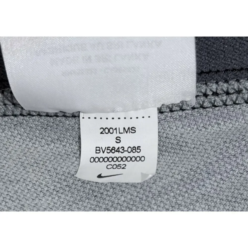 Nike Pro Dry Fit Tight Fit Mens S Heather Gray 3/4 Leggings Pull On Logo NWOT